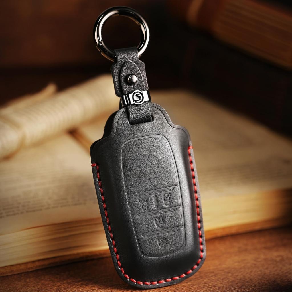 [Hallmo] Smart Key Case Genuine Leather Key Cover Compatible with