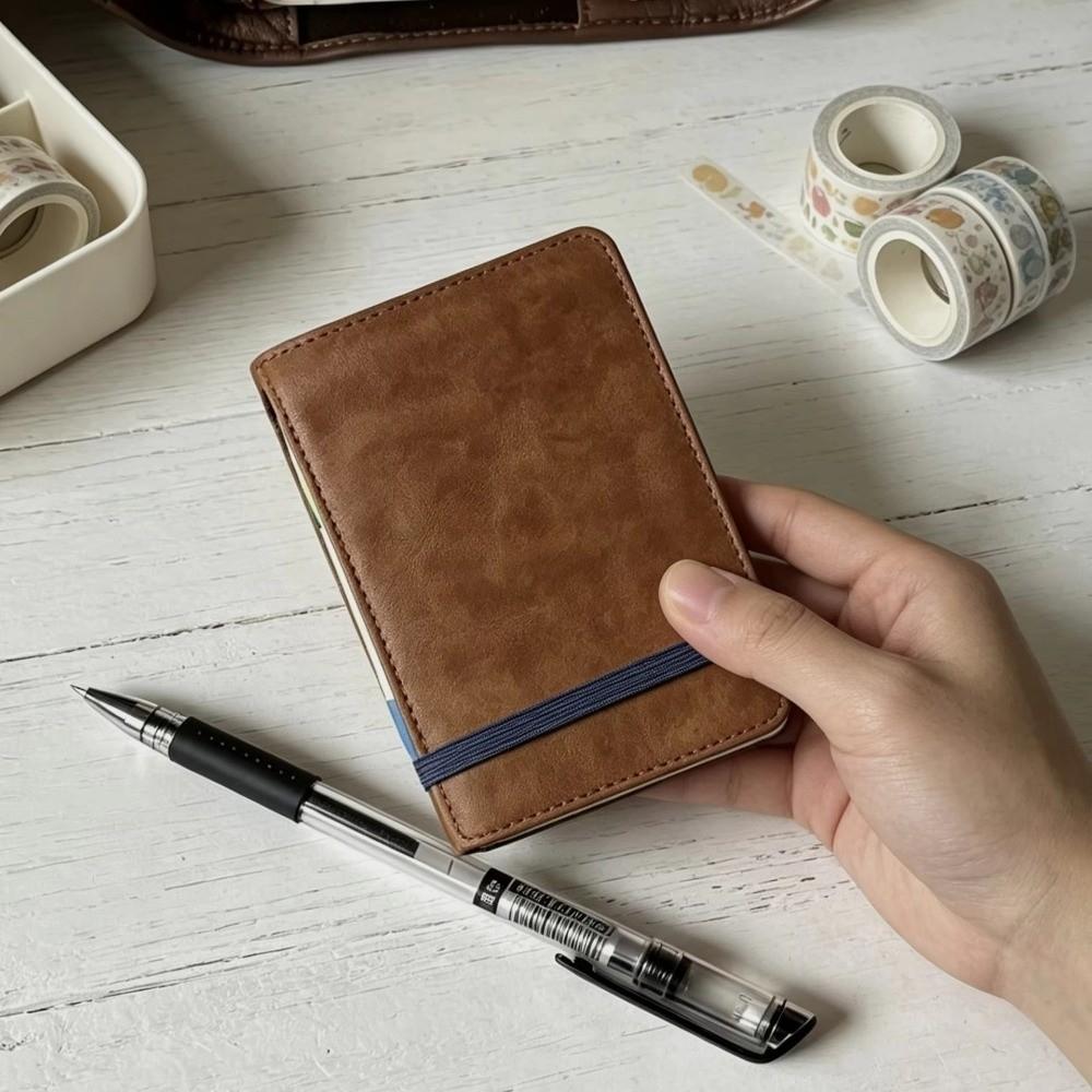 Quaderno a fogli mobili con 3 fori Mini Quaderno di Cancelleria Tascabile Quaderno per Diario a Mano