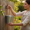 Metal Wall Planter Vintage Design Hanging Bucket Farmhouse Look Rustic Floral