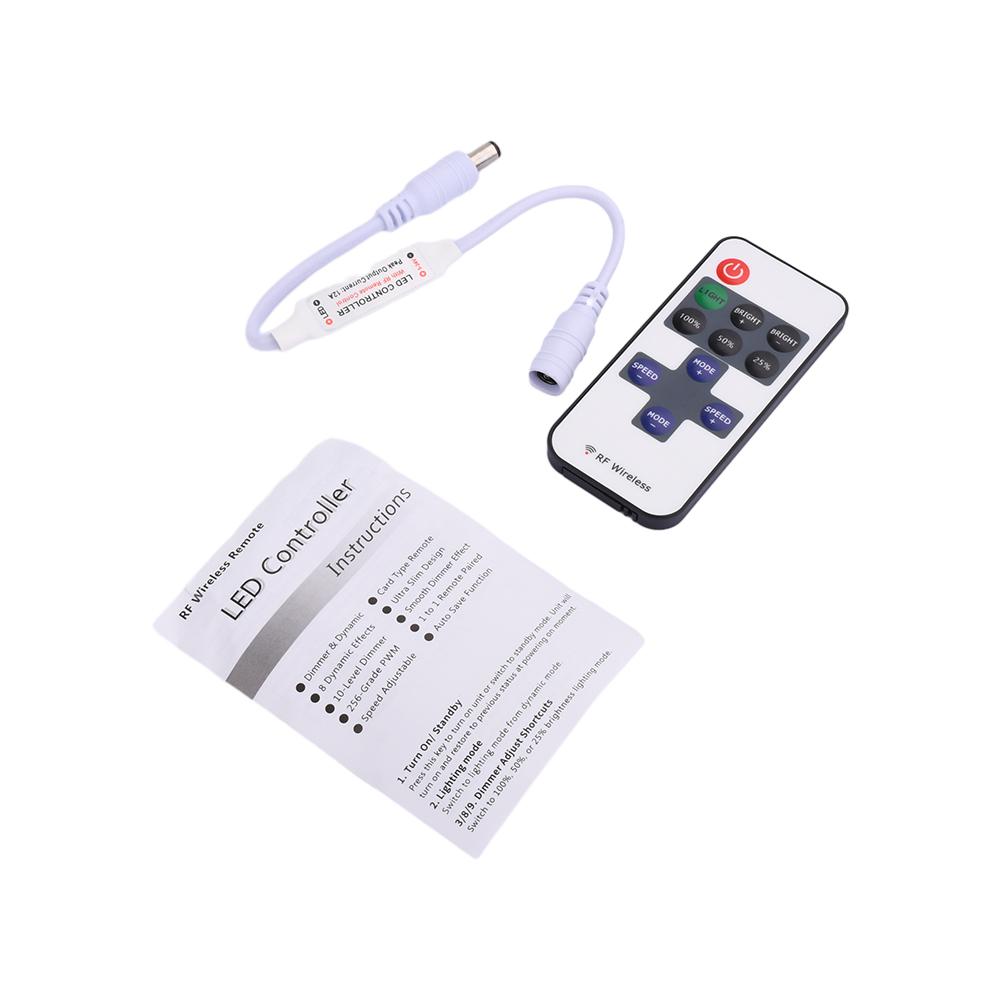 

Single Color Dimmer 9/11 Keys LED Strip Controller Mini Dimmer RF Remote DC 5V 12V 24V Controller For LED 5050 2835