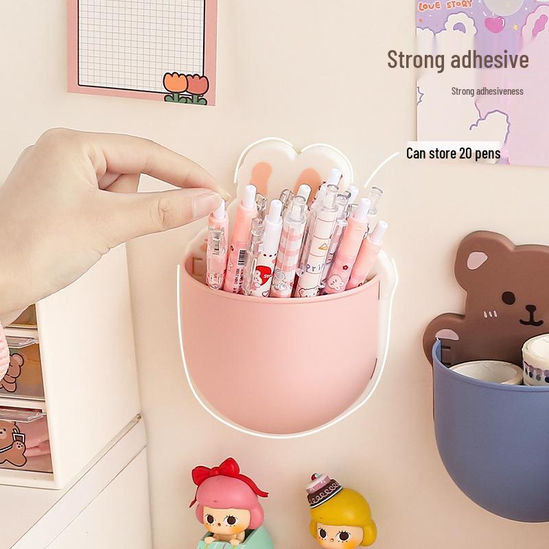 Cute Wall-Mounted Storage Box for Remote, Phone, and Electronics