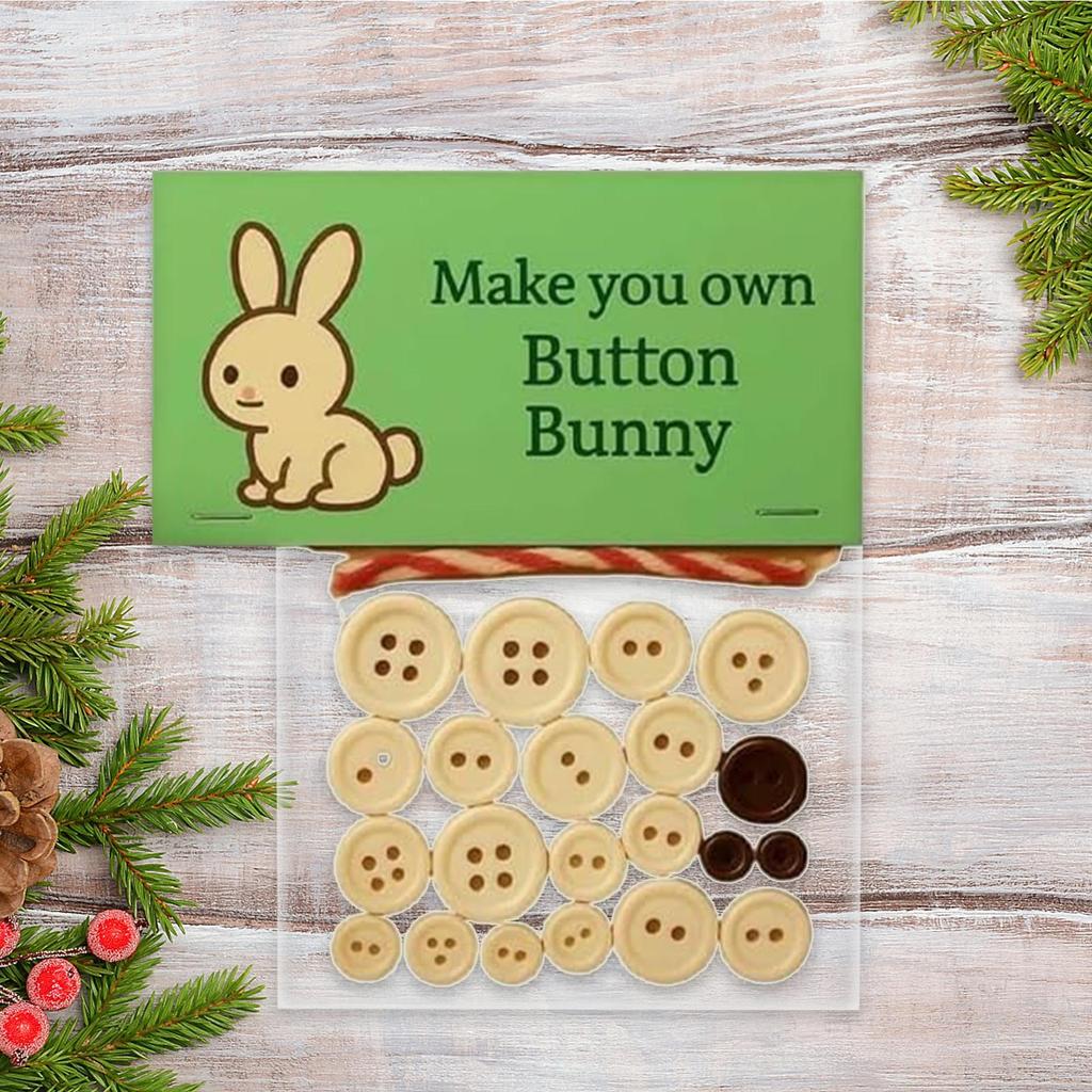 Christmas Button Ornament Making Set Fun Handmade Button Animal Ornaments Home Decorations for Car Apartment Dormitory Office