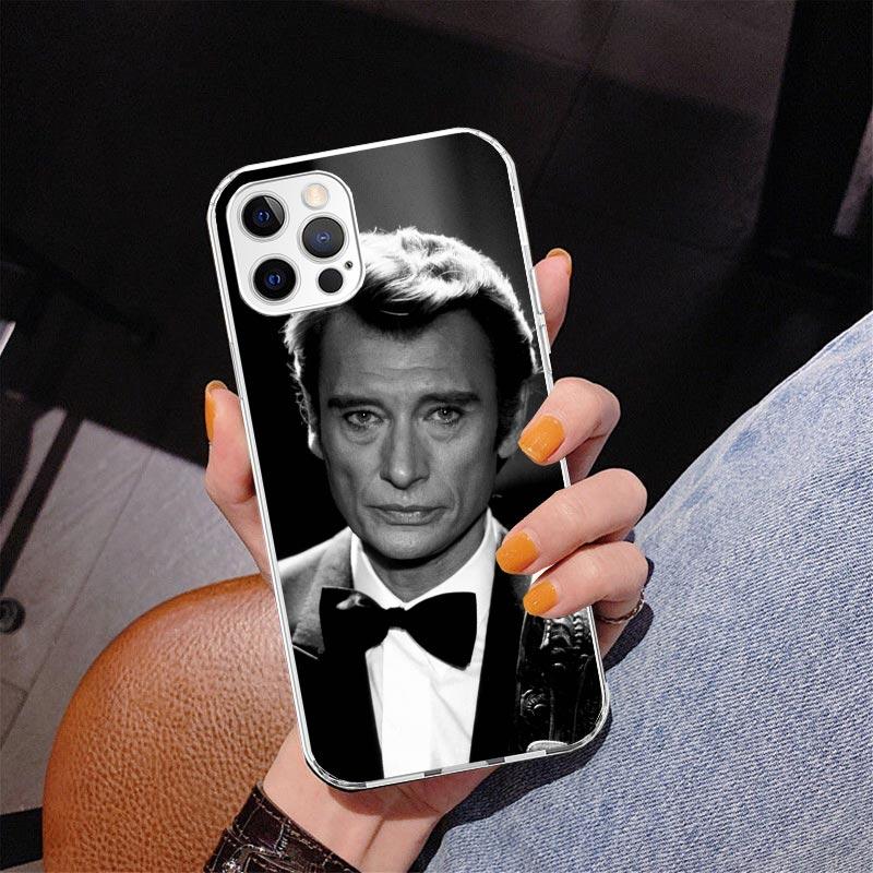 Johnny Hallyday Music Phone Case For iPhone 17 Air 16 Pro Max 16E 15 + 14 Plus 11 12 13 Mini 7 8 SE Gift Print Cover Fundas 17 A
