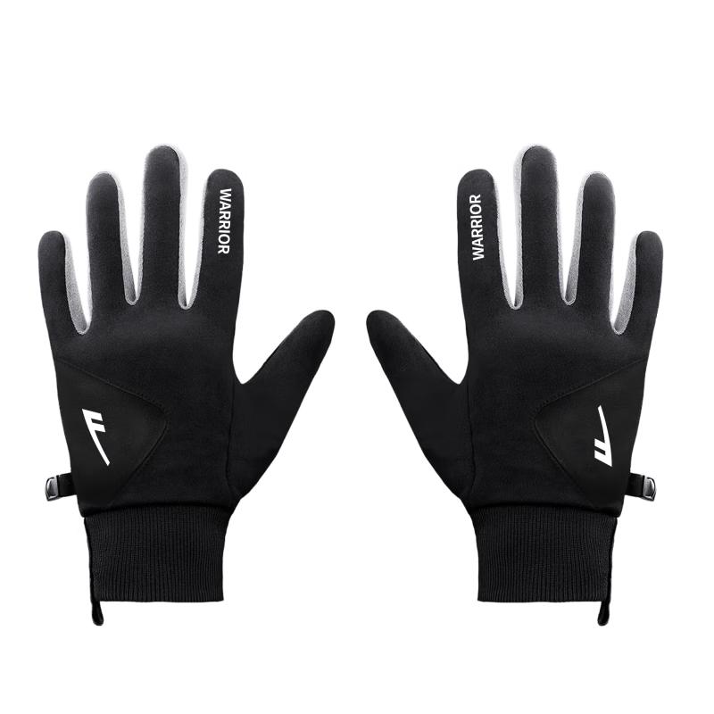 Warrior Autumn/Winter Warm Cycling Gloves - Windproof, Touchscreen