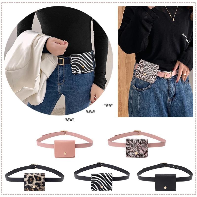 Women Waist Pack Leather Fanny Pack Mini Belt Bag Crossbody Bags Fashion Exquisite Shopping Bag