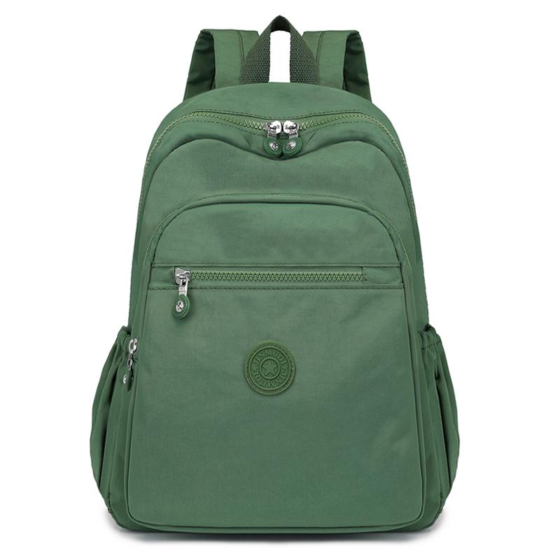 

Легкий рюкзак с рукавом Pull Rod женский дорожный рюкзак водоотталкивающий нейлоновый школьный рюкзак зелёный