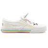 Vans Slip-On Leather Casual Low-Top Skate Shoes Women sneaker White Multicolor VN0A54EX2JQ