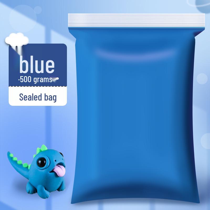 Children's Green Clay Bubble Pack - Single Color Refill with Black Plasticine for Kindergarten