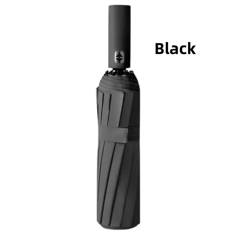 Folding Strong Windproof Automatic Umbrella 24 Double Keel Umbrella Sunshade Men's Umbrella Rain Large Parasol for Women