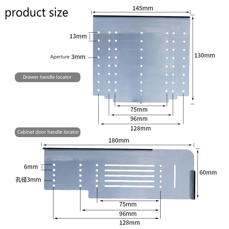 Cabinet Handle Template Kit Door And Drawer Pull Installation Marking Jig For Cabinet Knob Handle Pull Mounting Woodworking Tool