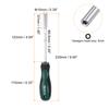 1/2 Pcs Metric Nut Driver CR-V Non-Magnetic Tip Hollow Shafts Hex Socket Screwdriver with Non-Slip Handle for Automobile Repair