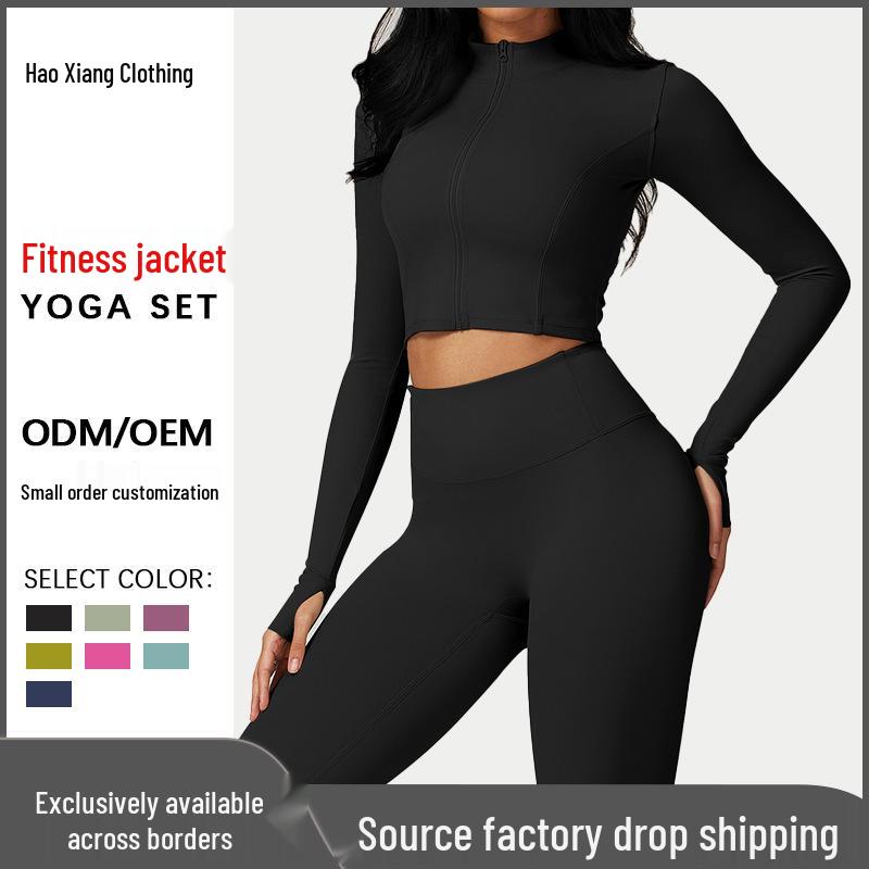 

Women s Quick-Dry Yoga and Cycling Jacket - Lulu Style, Autumn Edition M