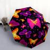 1 PC Automatic Folding Umbrella - Butterfly Pattern, Portable & Foldable Design with 8 Ribs, Christmas Birthday Gifts