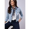 Women's Street One Denim Jacket with Chest Pockets and Buttons (A21291917791) Gray/blue
