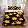 3pcs Star Pattern Bedding Set, Breathable and Soft, Suitable for Bedroom Decor (1*Duvet Cover + 1/2*Pillowcases, No Core) Yy250821158