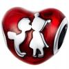 Charms Heart 925 Bead S925 Pendant Couple In Love Love Beads