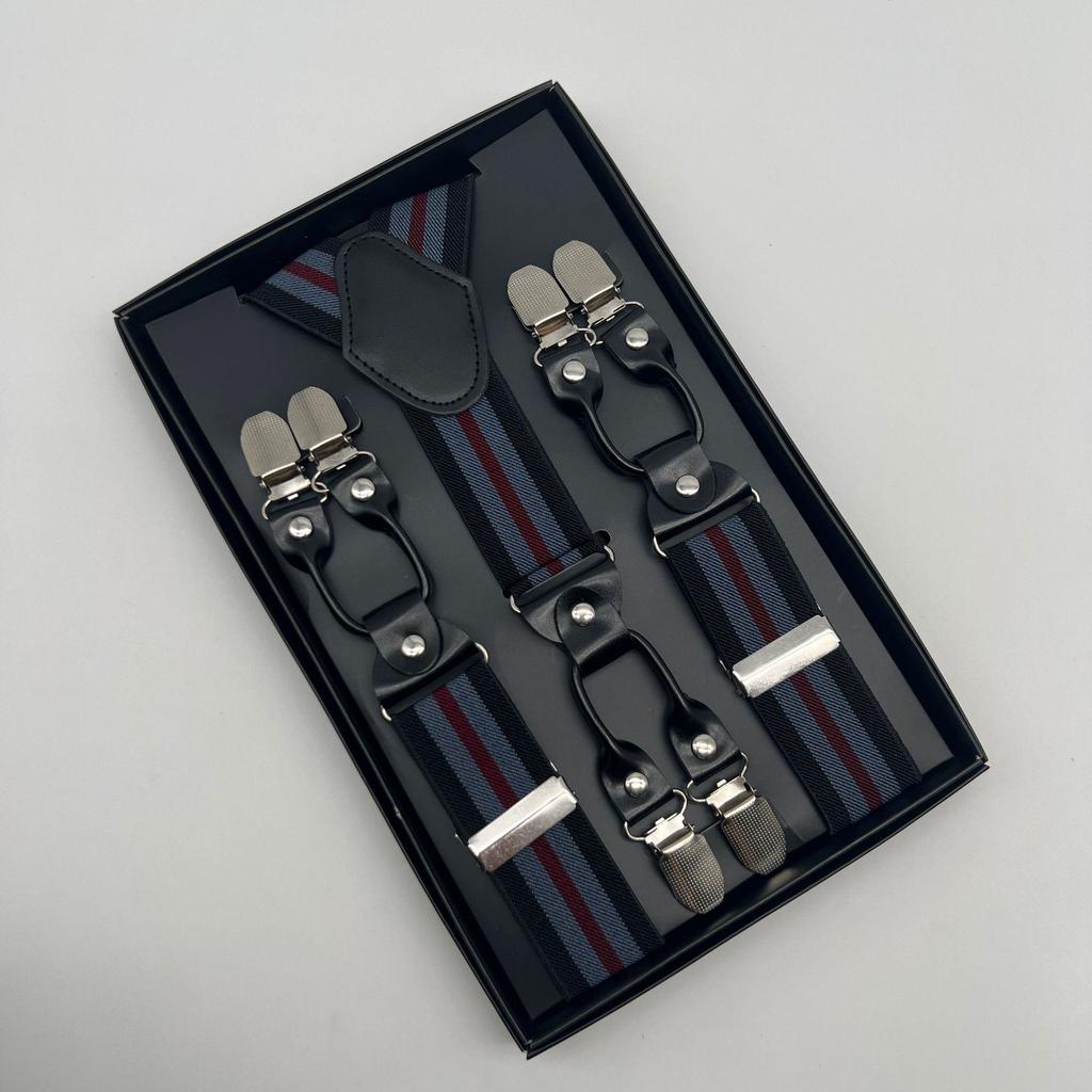 Gentleman Suspenders - 3.5cm6 Clip Men's Suspenders
