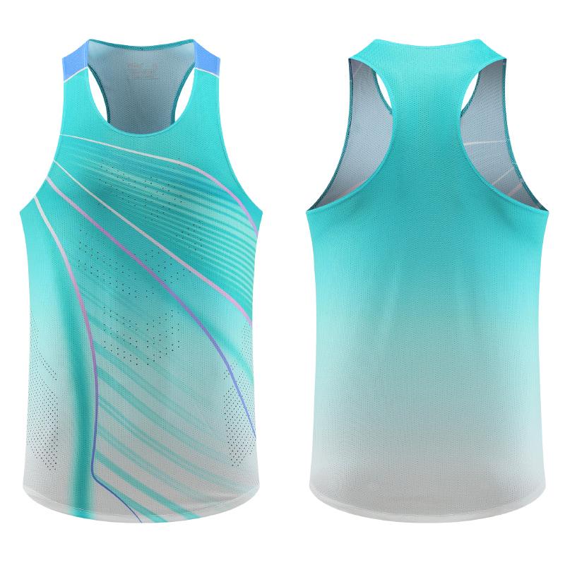 

Дышащий быстросохнущий костюм для легкой атлетики - Профессиональный марафонский беговой жилет и комплект спортивной одежды для студентов M