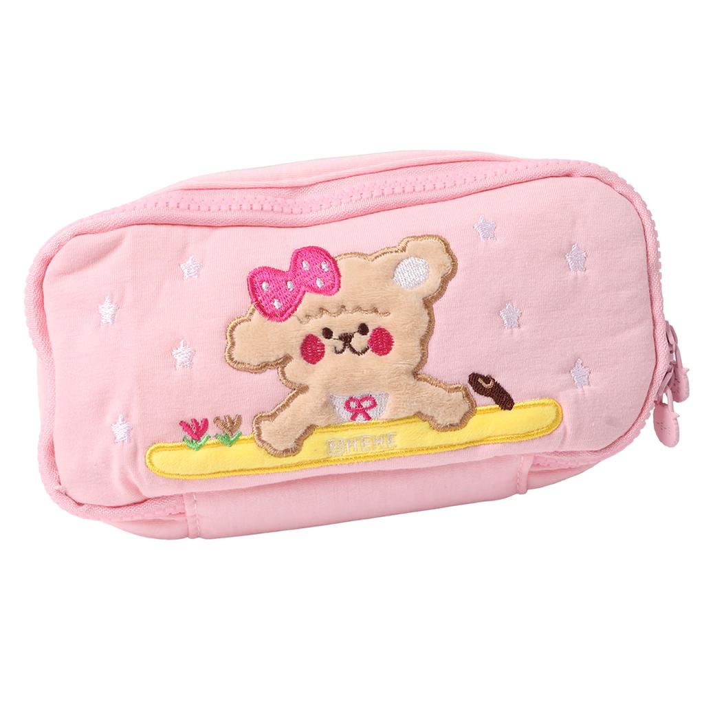 Pencil Bag Cotton Cute Puppy Pattern Large Capacity Cartoon Pencil Pouch for Students