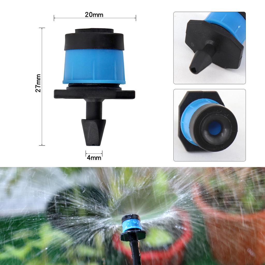 Adjustable Blue Umbrella-Shaped Drip Irrigation Sprinkler for Fruit Tree Watering Systems.