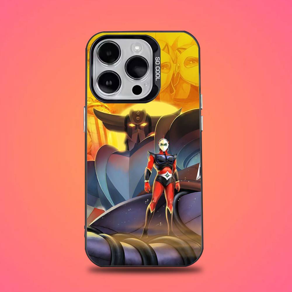 UFO Robot G-Goldorak Phone Case For iPhone 16,15,14,13,12,11,Pro,Max,Plus,Mini,XS,SE Anti Fall Black Matte Hard Bumper