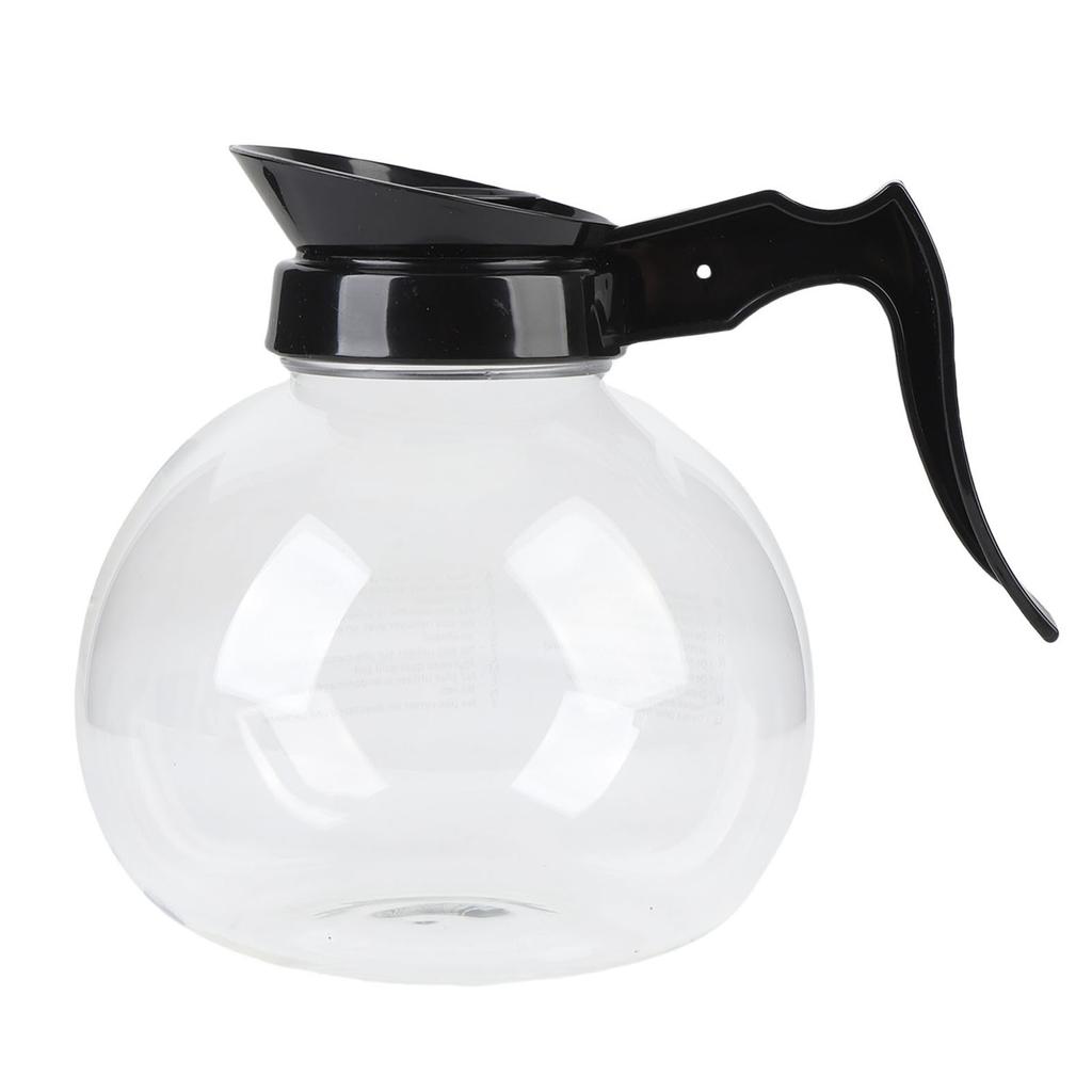1.8L Coffee Pot High Borosilicate Heat Proof Glass Coffee Decanter Carafe for Travel Picnics Outdoor Activities