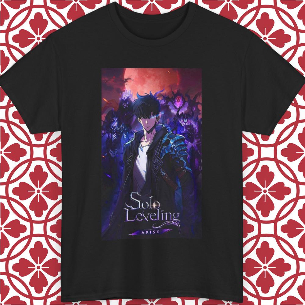 Solo Leveling Anime T-Shirt Sung Jinwoo Arise Cha HaeIn Igris Gift Unisex Gift