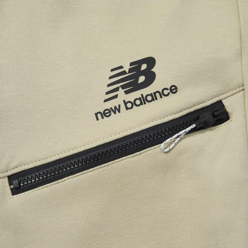 New Balance Logo Print Sweatpants Asia Sizing 'Beige Black' Men's AMP13356-BEI