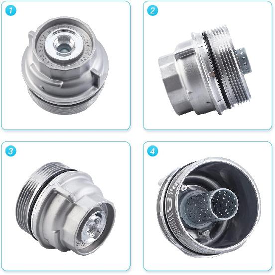 Oil Filter Housing Cap Assembly 15620-31060 With Oil Plug Fit For Toyota 2005- Tundra RAV4 4Runner Camry Highlander Tacoma Avalon Sienna Venza Lexus