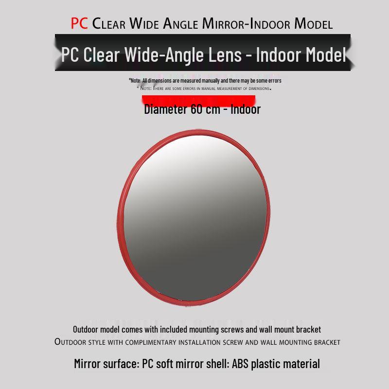 80cm Wide-Angle Outdoor Traffic Convex Mirror for Blind Spots and Corners