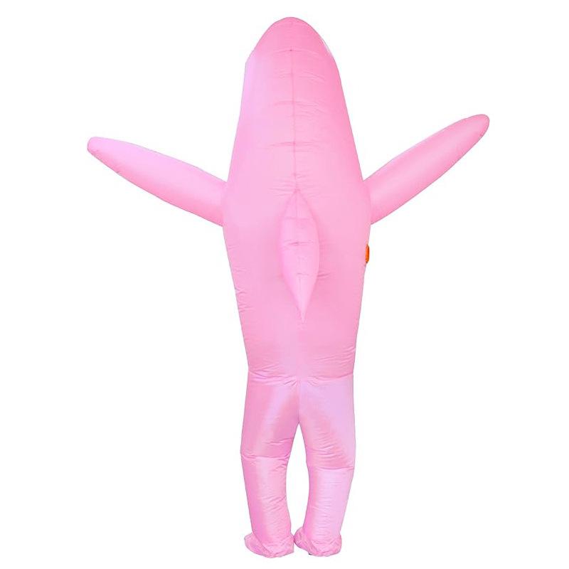 Costume gonflable de requin bleu à grande gueule transfrontalier pour Cosplay, Fête d'Halloween ou Plaisir à Chevaucher