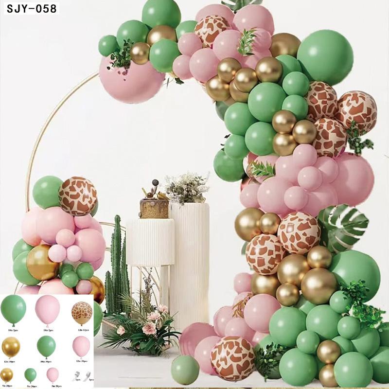 

Birthday Balloon Chain Scene Arrangement Indoor And Outdoor Jungle Theme Decorative Props Background Balloon Chain Factory Jungle Theme Balloon Chain SJY-058