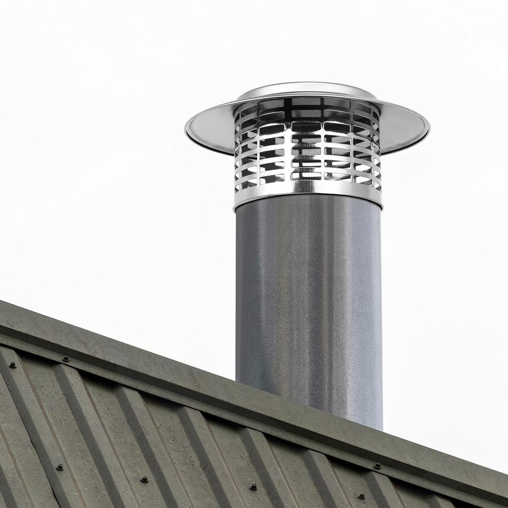 Stainless Steel Chimney Cap Umbrella Design Rainproof Birdproof for Chimney Pipe Stove Exhaust Flue Outdoor Use Durability
