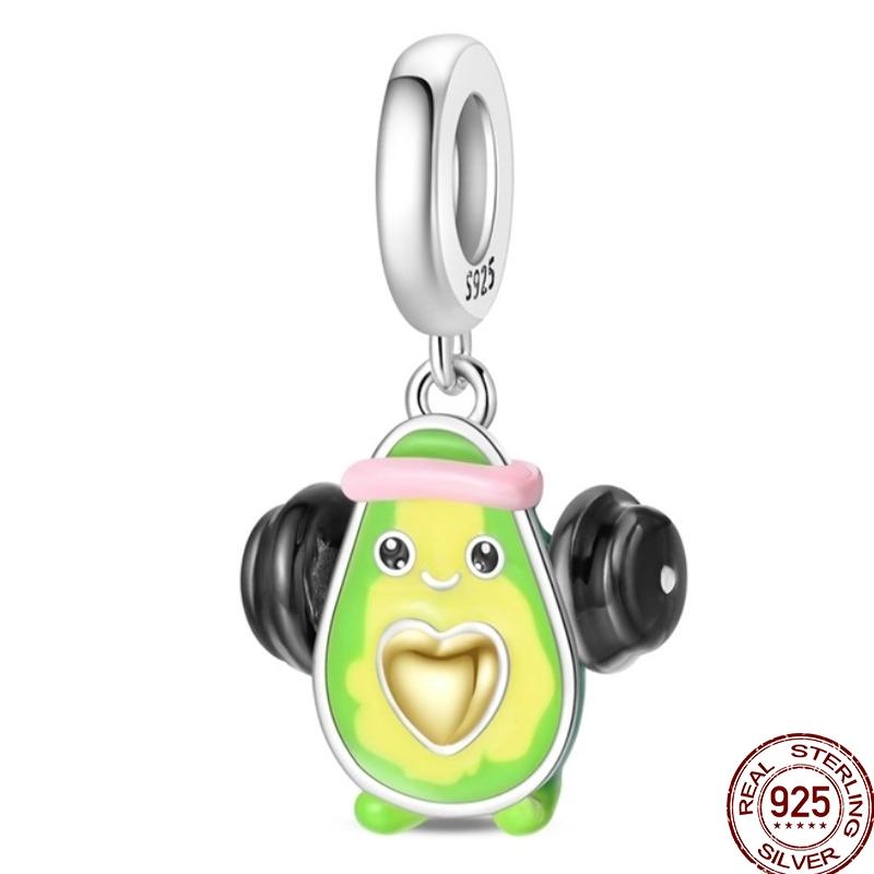 Original Copper Charm Beads Luminous Firefly Tarot Card Perfume Butterfly Bead For Women Diy Bracelet Charm Jewelry