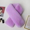 Cross Scarf Faux Rabbit Fur Double-sided Soft Washable Thickened Keep Warm