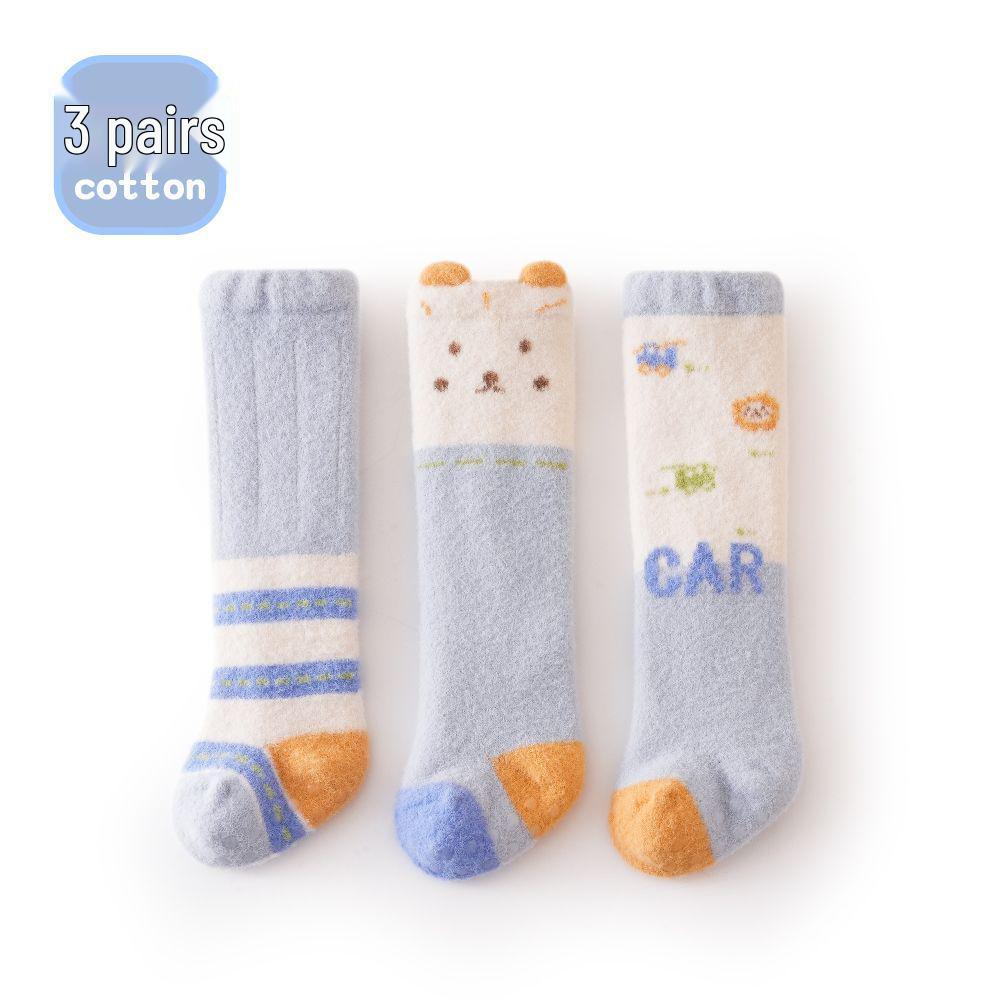 

Winter Thickened Non-Slip Over-the-Knee Baby Socks 0-3 Months for Boys and Girls L, Sock Length 12cm (1-3 Years)