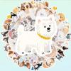 56pcs Hand-Drawn Beloved Dog Stickers, Dog Companion Themed Stickers, Journal Stickers, Doodle Stickers, Suitable for Scrapbooks