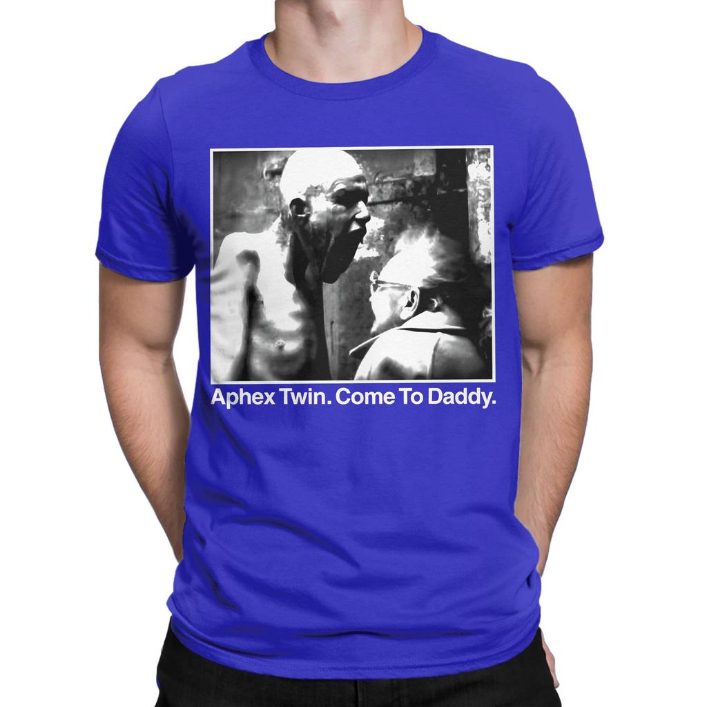 Aphex Twin Come To Daddy 100 Cotton T Shirt For Mens Beach  Y2K Basic T Shirts O Neck Harajuku Tees Big Size Wholesale Clothes