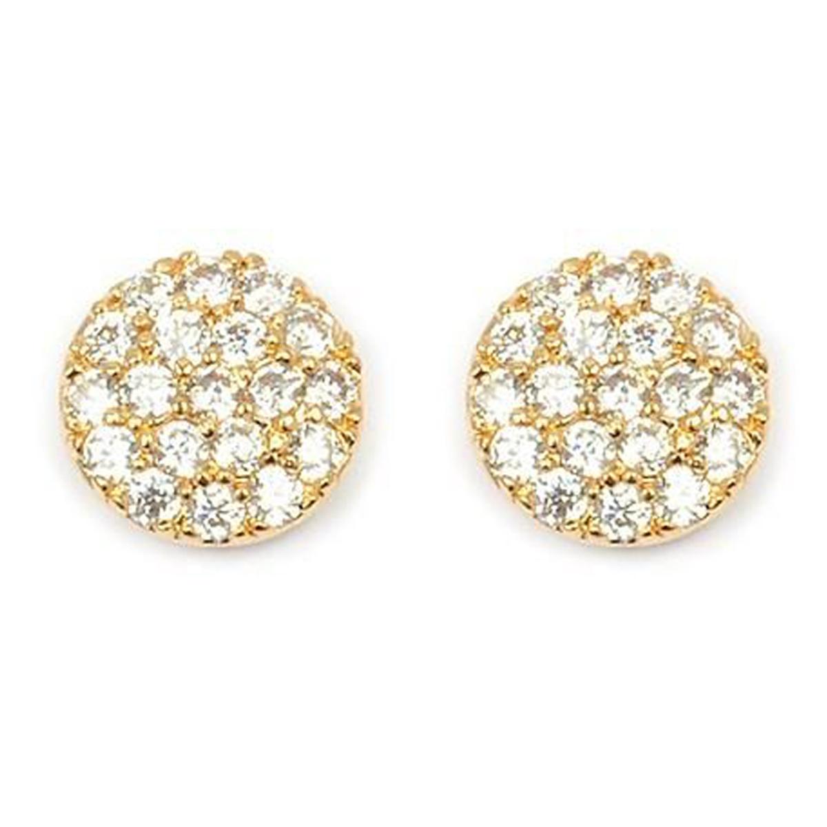 

Les Trésors De Lily [M8997] - Позолоченные серьги Sissi из белого золота - 7 мм