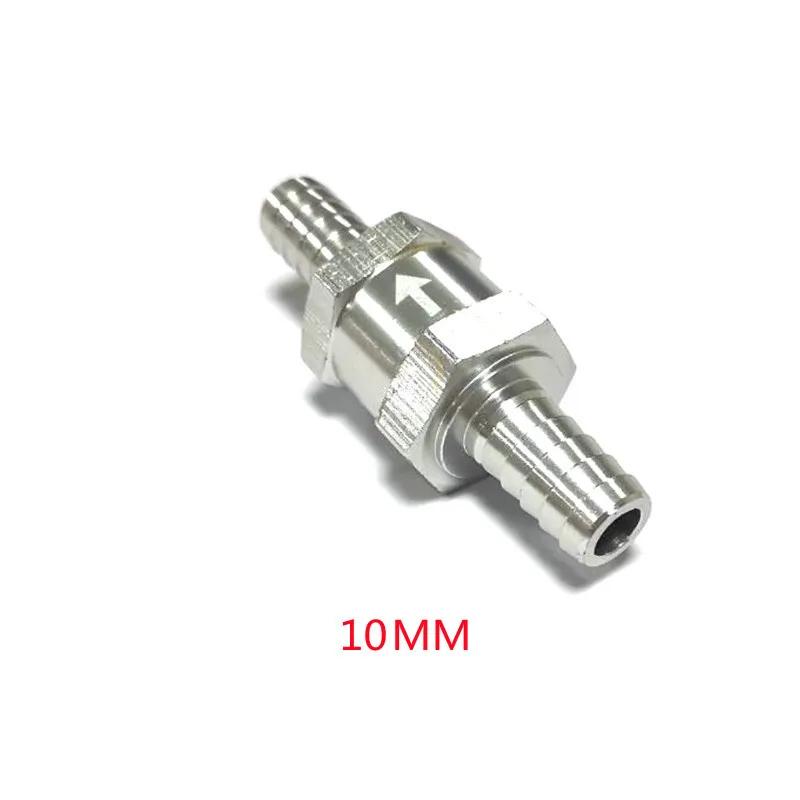 Fuel Check Valve Aluminum Alloy 4/6/8/10/12/14mm High Temp Resistance Automotive One Way Valve