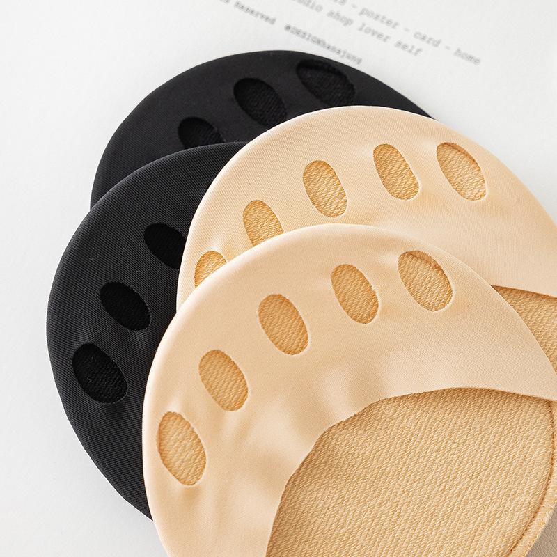 Five-Toe Invisible Forefoot Pads for High Heels, Cuttable Thin Sponge Half-Sole Socks for Women