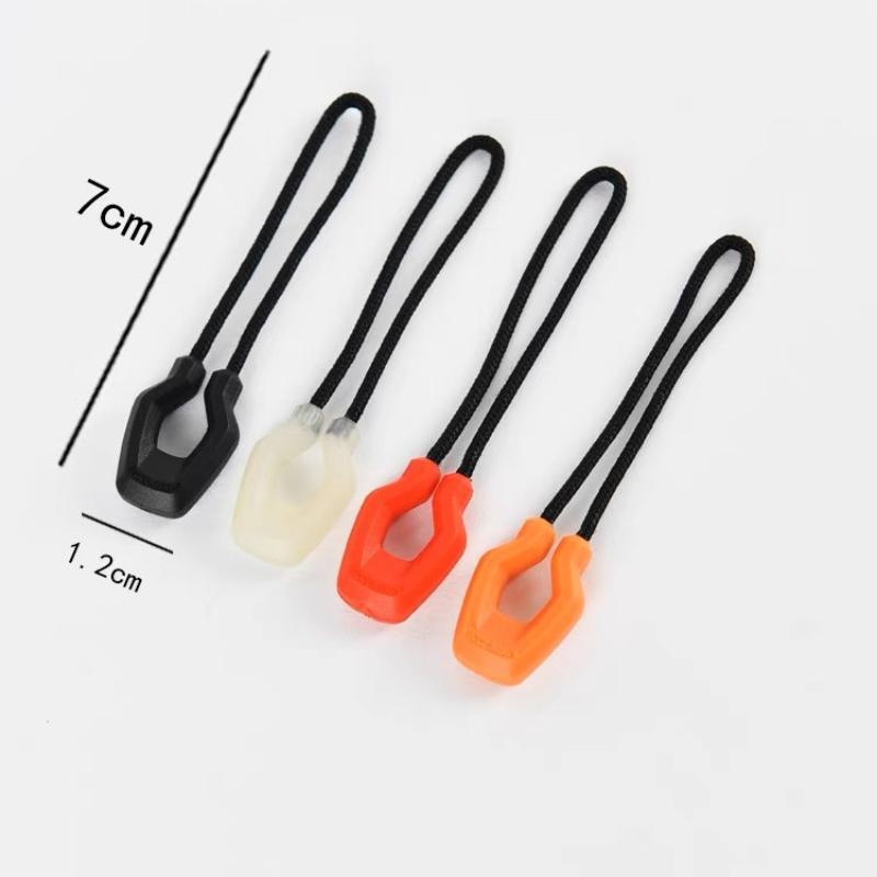 Luminous Zipper Puller Travel Bag Anti-Loss Extension Zipper Tent Backpack Pull Slider Head Zippers Replace Rope Buckle Pendant