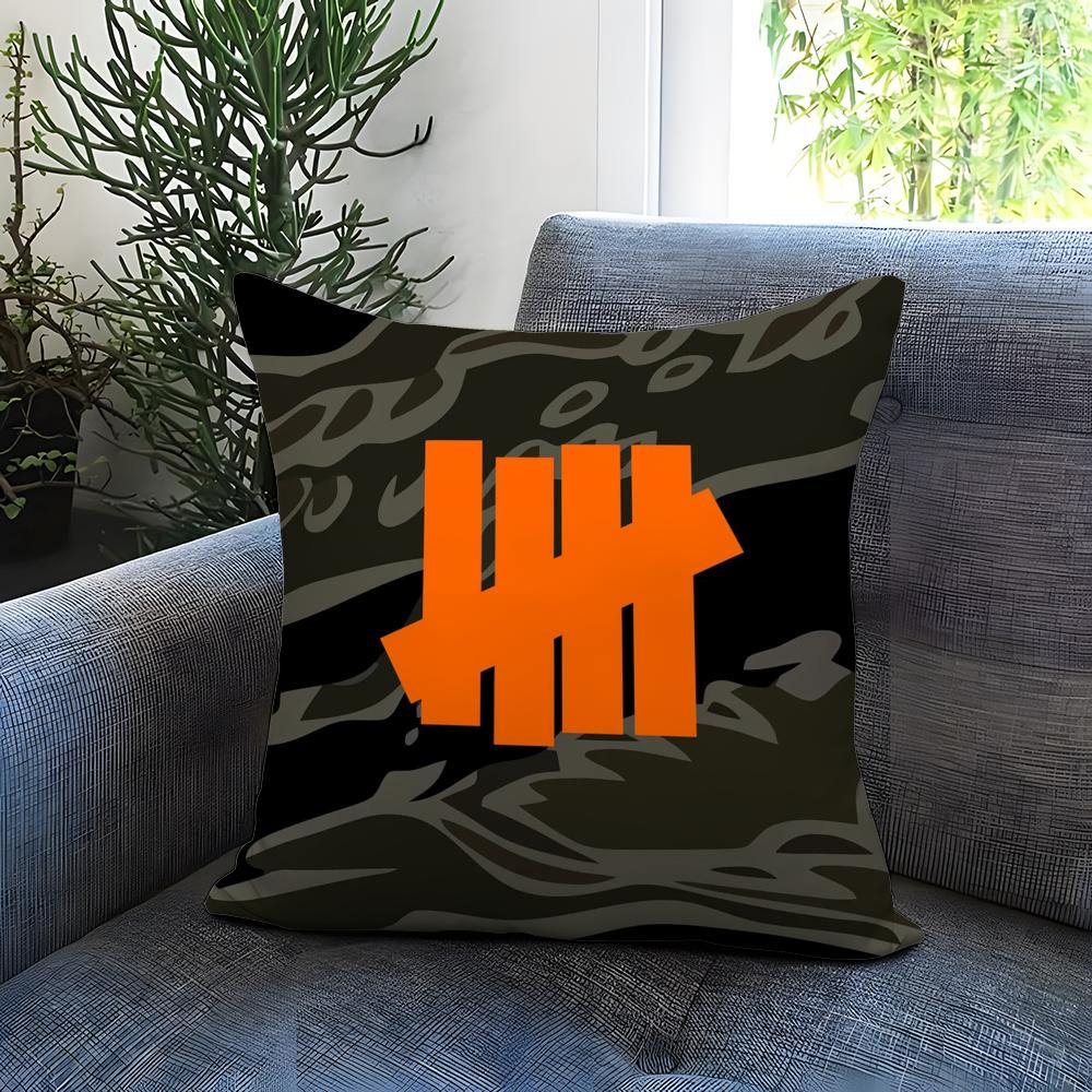 U-Undefeated Trend Cushion Cover Comfortable Reversible Pillow Cover Ideal for Car Sofa Bedroom & Beyond