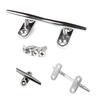 316 Stainless Marine Boat Hollow Open Base Cleat Heavy Duty High Mirror Finish Yacht Rope Hollow Open Base Cleat Bollard Boat