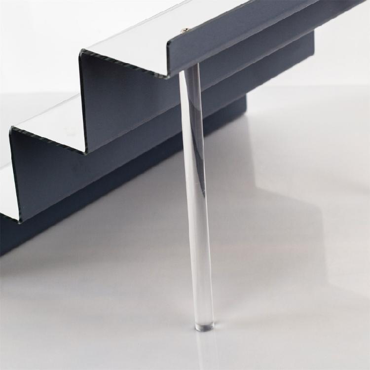 Mirror Finish Acrylic Display Stands Multi Layer Acrylic Organizers Sturdy Stand Holder For Cosmetics And Figurines