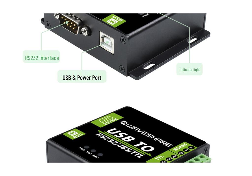 Weixue USB To RS232/RS485/TTL UART Serial Communication Module with Isolation