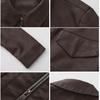 Women Fashion Slim Fit Pu Leather Jacket Long Sleeve Lapel Collar Zipper Outerwear for Fall Winter