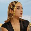 Stylish Gorgeous Gold Coin Sequined Fringed Women'S Headgear Stage Performance Accessories Sent Bridal Wedding Accessories