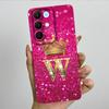 For Realme 15X C85 5G Crown Initial Letter Couple Phone Case Realme15X RMX5250 RMX5253 Soft Silicone TPU Lens Protective Casing