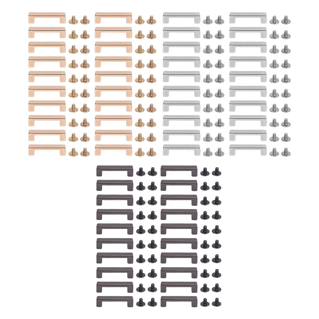 20 stk Metallringkoblingsspenner Sjakkel Firkantbuebro Koblingsspenner Sinklegering for Vesker